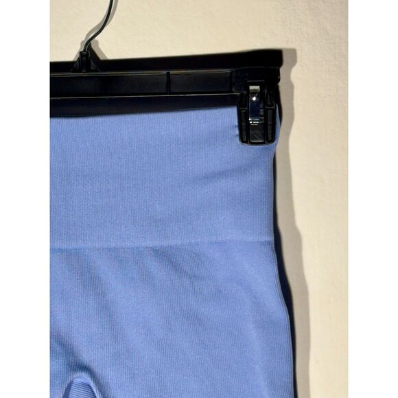 JoyLab Seamless Ribbed Biker Shorts Light Blue Women’s Small Stretch Yoga Gym - Picture 2 of 5